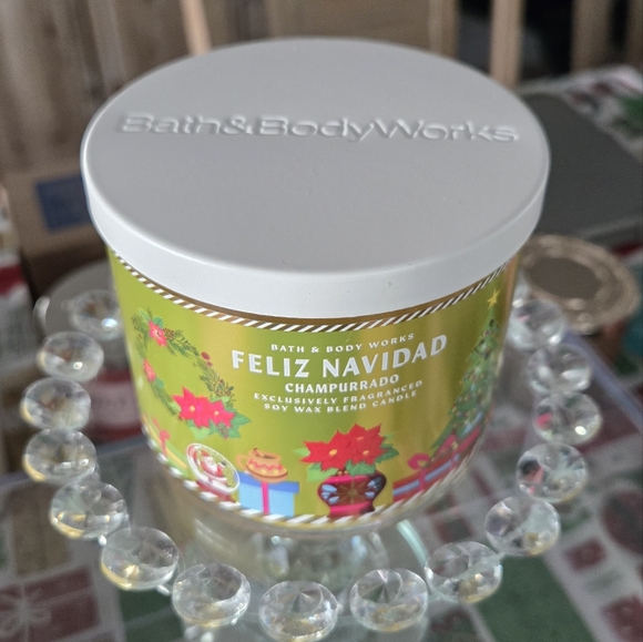 Feliz Navidad CHAMPURRADO Bath & Body Works Candle - Picture 3 of 6